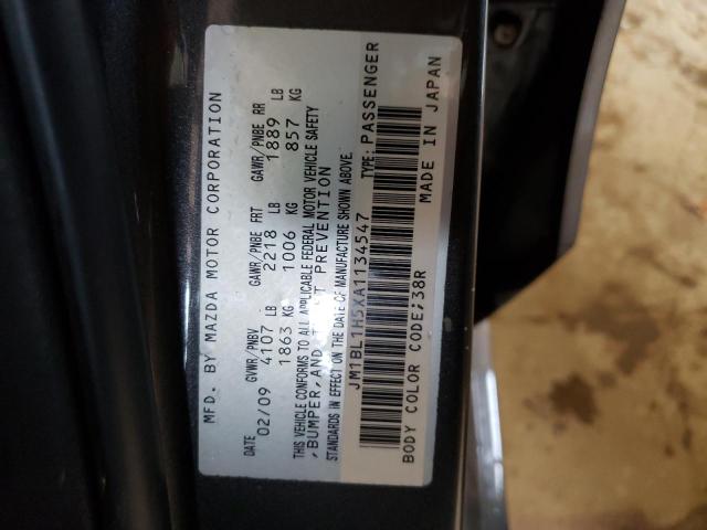 Photo 10 from auction – 2010 MAZDA 3 S with VIN JM1BL1H5XA1134547
