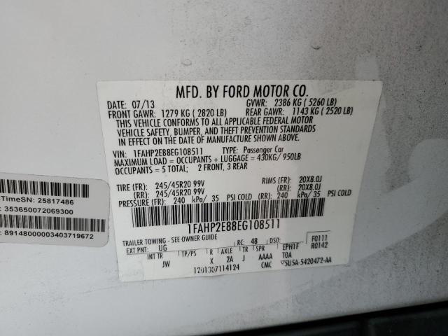Foto 10 de la subasta – 2014 FORD TAURUS SEL con VIN 1FAHP2E88EG108511