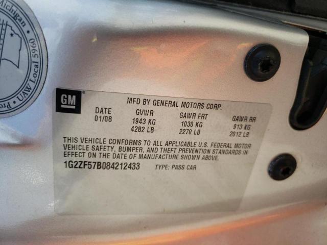 Photo 10 from auction – 2008 PONTIAC G6 VALUE L with VIN 1G2ZF57B084212433