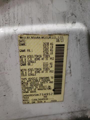 Photo 10 from auction – 2013 NISSAN FRONTIER S with VIN 1N6AD0EV5DN754952