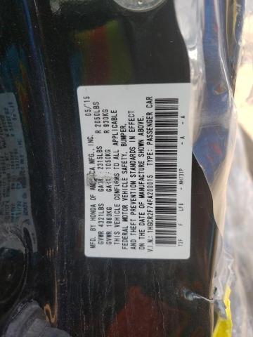 Photo 10 from auction – 2015 HONDA ACCORD EX with VIN 1HGCR2F74FA200015