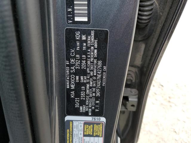 Photo 10 from auction – 2022 KIA FORTE FE with VIN 3KPF24AD7NE427686