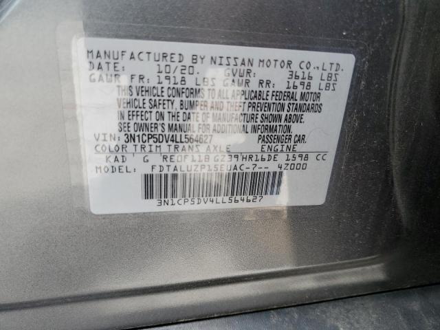 Photo 10 from auction – 2020 NISSAN KICKS SR with VIN 3N1CP5DV4LL564627