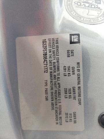 Photo 10 from auction – 2008 PONTIAC G6 VALUE L with VIN 1G2ZF57B984271772