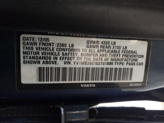 Photo 10 from auction – 2006 VOLVO S40 2.4I with VIN YV1MS390162191886