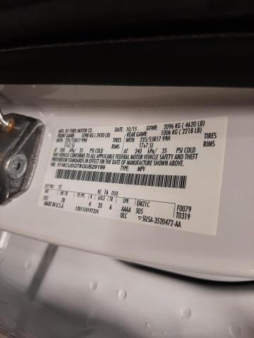 Photo 10 from auction – 2016 FORD ESCAPE SE with VIN 1FMCU0G78GUB29199