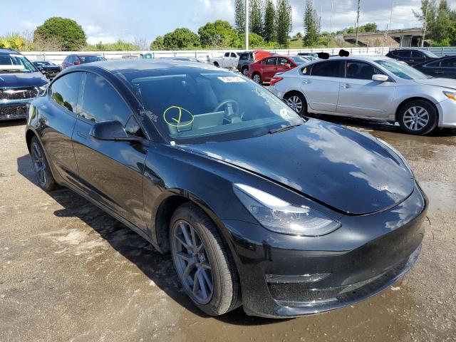 TESLA MODEL 3 2022 with VIN 5YJ3E1EA2NF191967 - Photo from auction