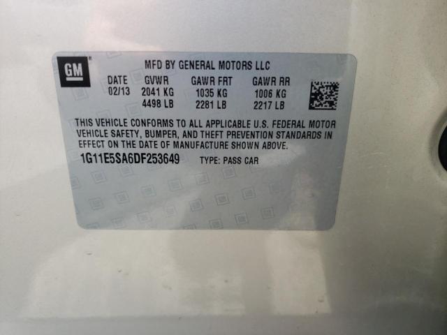 Photo 10 from auction – 2013 CHEVROLET MALIBU 2LT with VIN 1G11E5SA6DF253649