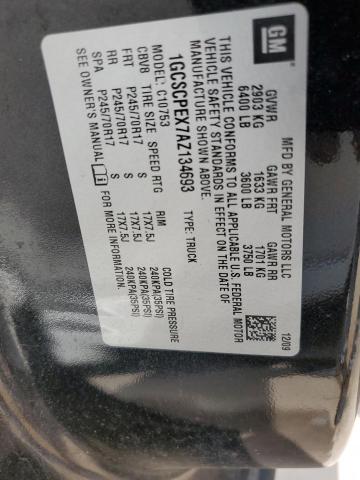 Photo 10 from auction – 2010 CHEVROLET SILVERADO with VIN 1GCSCPEX7AZ134693