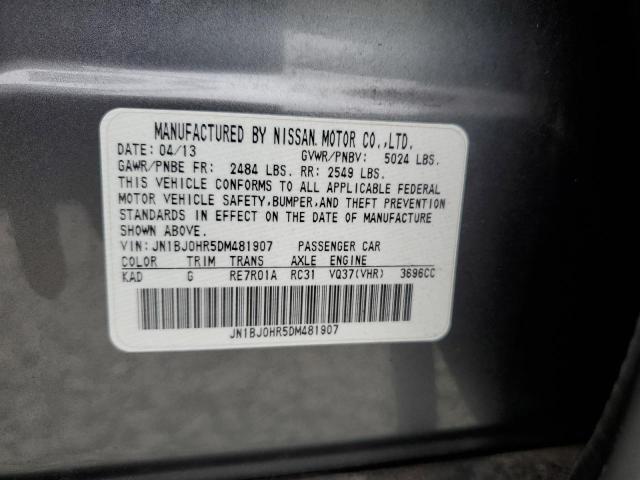 Photo 10 from auction – 2013 INFINITI EX37 BASE with VIN JN1BJ0HR5DM481907