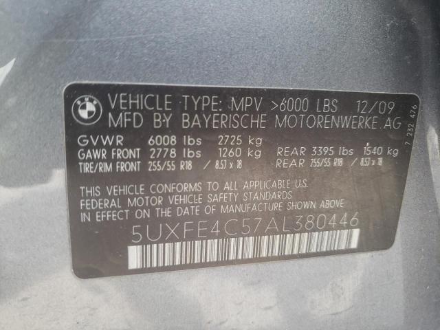 Photo 10 from auction – 2010 BMW X5 XDRIVE3 with VIN 5UXFE4C57AL380446
