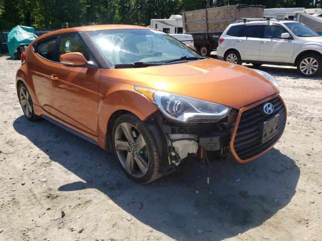 HYUNDAI VELOSTER T 2014 with VIN KMHTC6AE2EU183463 - Photo from auction