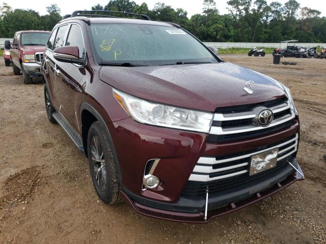 TOYOTA HIGHLANDER 2019 with VIN 5TDZZRFH9KS352315 - Photo from auction