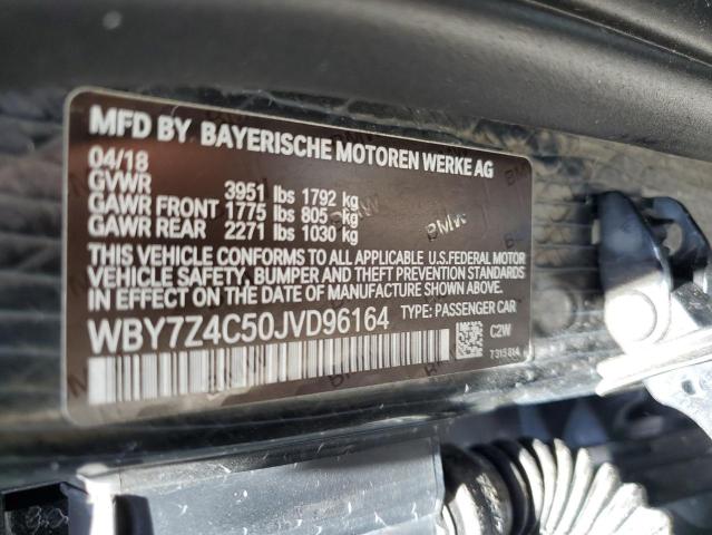 Photo 10 from auction – 2018 BMW I3 REX with VIN WBY7Z4C50JVD96164