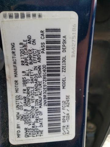 Photo 10 from auction – 2007 TOYOTA COROLLA CE with VIN 1NXBR32E97Z891400