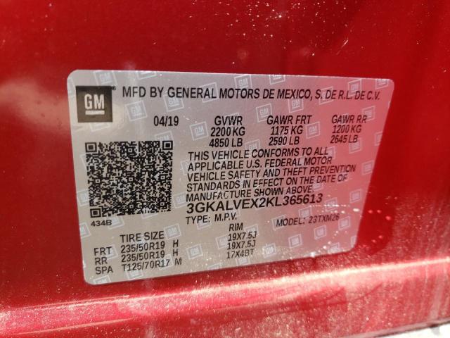 Photo 10 from auction – 2019 GMC TERRAIN SL with VIN 3GKALVEX2KL365613