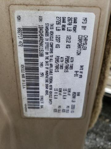 Photo 10 from auction – 1992 DODGE GRAND CARA with VIN 1B4GH54R2NX115188