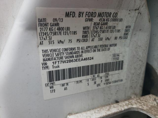 Photo 10 from auction – 2014 FORD F250 SUPER with VIN 1FT7W2B63EEA46524