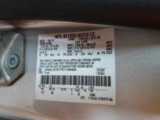 Photo 10 from auction – 2014 FORD TRANSIT CO with VIN NM0LS7E77E1159490