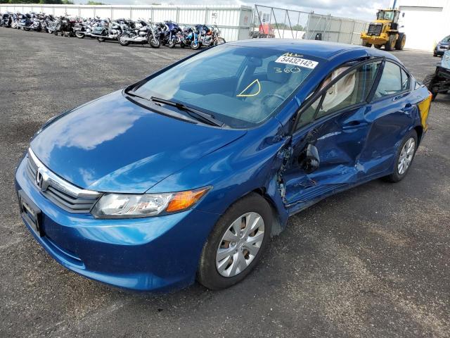 Photo 2 from auction – 2012 HONDA CIVIC LX with VIN 2HGFB2F55CH564425