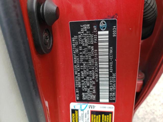 Photo 10 from auction – 2011 TOYOTA CAMRY BASE with VIN 4T4BF3EK3BR151978