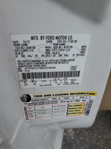 Photo 10 from auction – 2013 FORD F150 SUPER with VIN 1FTFW1CT9DKD19539