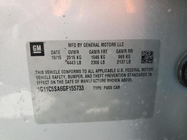 Photo 10 from auction – 2016 CHEVROLET MALIBU LIM with VIN 1G11C5SA6GF155733
