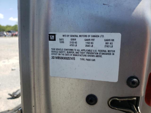 Photo 10 from auction – 2006 CHEVROLET IMPALA LS with VIN 2G1WB58K969257415