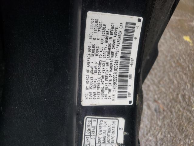Photo 10 from auction – 2003 HONDA CIVIC EX with VIN 1HGEM22903L020948