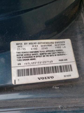 Photo 10 from auction – 1995 VOLVO 850 BASE with VIN YV1LS5515S1257149