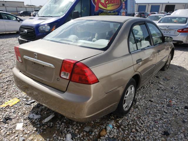 Photo 4 from auction – 2001 HONDA CIVIC LX with VIN 2HGES16541H598178