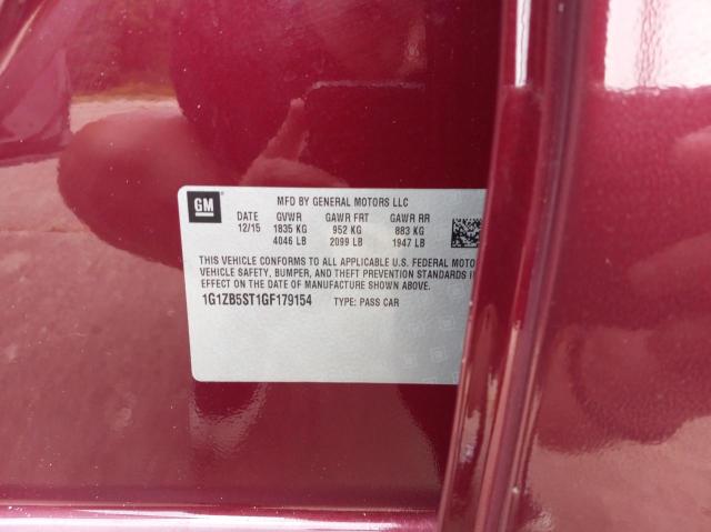 Photo 10 from auction – 2016 CHEVROLET MALIBU LS with VIN 1G1ZB5ST1GF179154