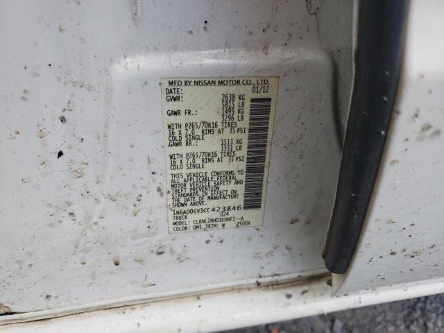 Photo 10 from auction – 2012 NISSAN FRONTIER S with VIN 1N6AD0EV3CC423846