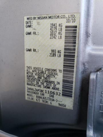 Photo 10 from auction – 2011 NISSAN ALTIMA BAS with VIN 1N4AL2AP1BC110632