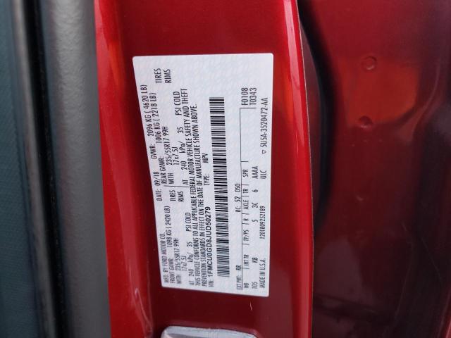 Photo 10 from auction – 2018 FORD ESCAPE SE with VIN 1FMCU0GD8JUD50279