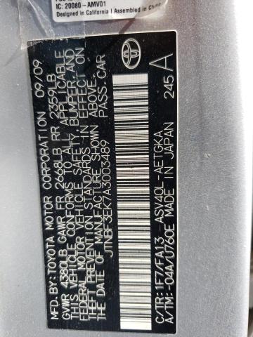 Photo 10 from auction – 2010 TOYOTA CAMRY BASE with VIN JTNBF3EK7A3003489