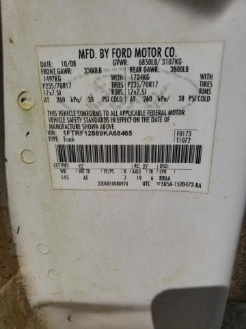Photo 10 from auction – 2009 FORD F150 with VIN 1FTRF12889KA68465