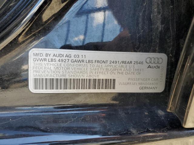 Photo 10 from auction – 2011 AUDI A4 PREMIUM with VIN WAUFFAFL9BN048809