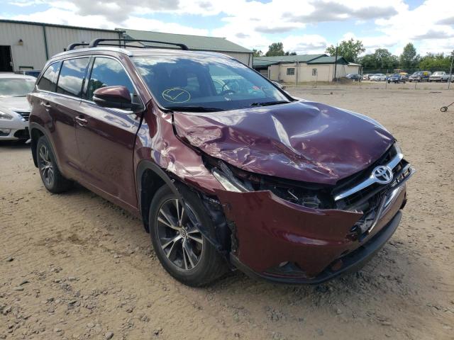 TOYOTA HIGHLANDER 2016 with VIN 5TDJKRFH0GS225414 - Photo from auction