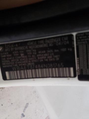 Photo 10 from auction – 2004 BMW 325 I with VIN WBAET37484NJ81765