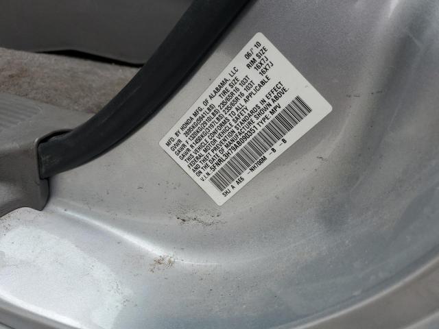 Photo 10 from auction – 2010 HONDA ODYSSEY EX with VIN 5FNRL3H79AB090351