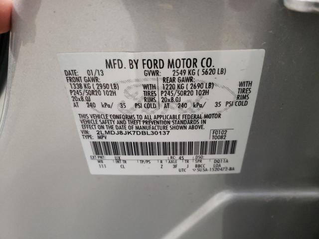 Photo 10 from auction – 2013 LINCOLN MKX with VIN 2LMDJ8JK7DBL30137