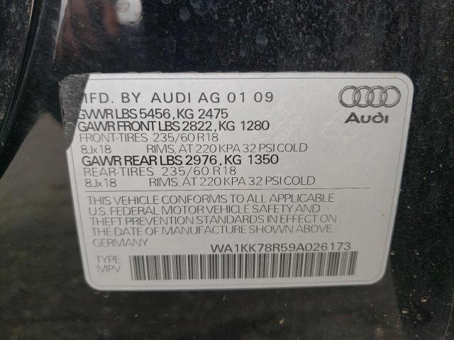 Photo 10 from auction – 2009 AUDI Q5 3.2 with VIN WA1KK78R59A026173