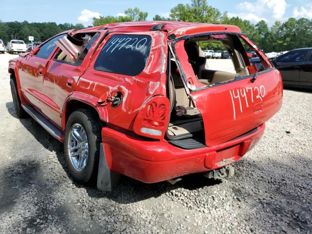 Photo 3 from auction – 2002 DODGE DURANGO SL with VIN 1B4HS58N72F190595