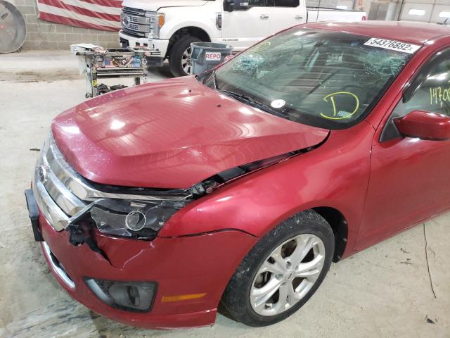 Photo 9 from auction – 2012 FORD FUSION SE with VIN 3FAHP0HA5CR396299