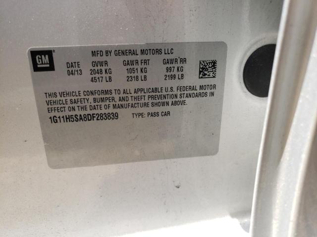 Photo 10 from auction – 2013 CHEVROLET MALIBU LTZ with VIN 1G11H5SA8DF283839