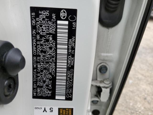 Photo 10 from auction – 2018 TOYOTA PRIUS with VIN JTDKBRFU4J3075947