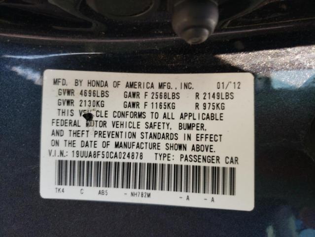 Photo 10 from auction – 2012 ACURA TL with VIN 19UUA8F50CA024878