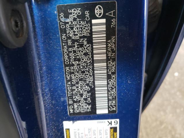 Photo 10 from auction – 2007 TOYOTA CAMRY CE with VIN JTNBE46K673044583