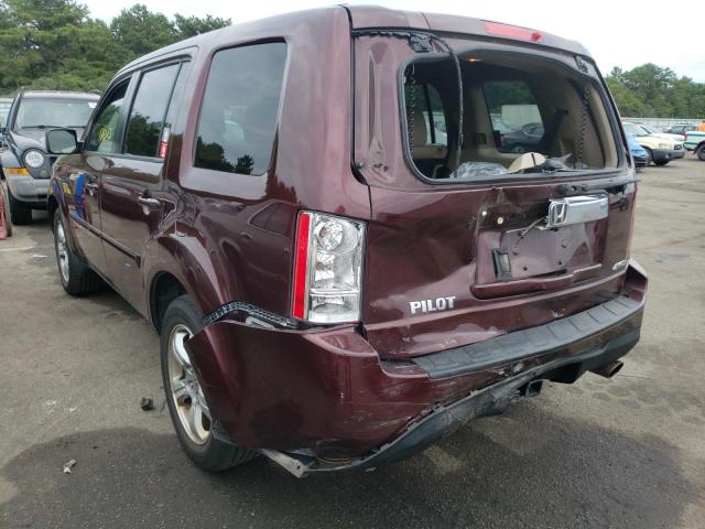 Photo 3 from auction – 2013 HONDA PILOT EXL with VIN 5FNYF4H58DB085895